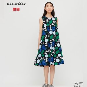 Marimekko X Uniqlo Cotton A Line Dress size L